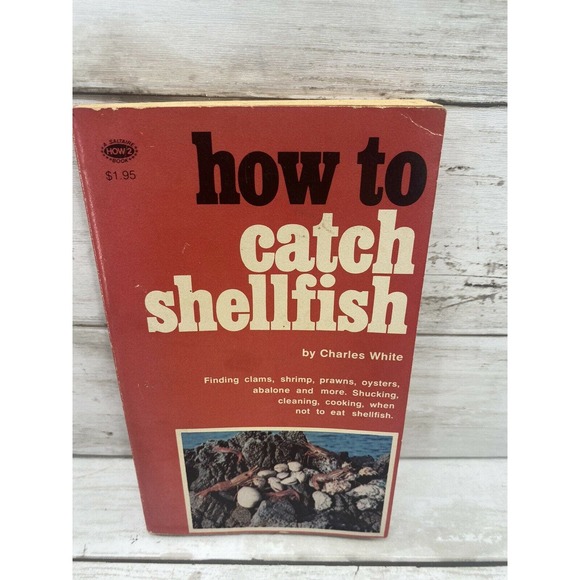 1974 How to Catch Shellfish Vintage Paperback Book By Charles White - Picture 4 of 9